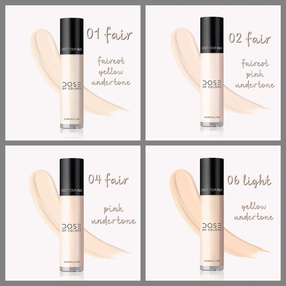 Dose Of Colors Meet Your Hue Concealer | Fair & Light Shades | Brand New in Box
